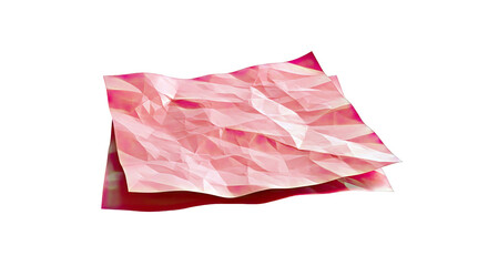 Fototapeta premium Crimson Crumpled Paper Sheets