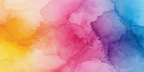 Hand painted abstract colorful watercolor background with vintage brush splash art pattern on grunge paper illustration © RazuAhmed