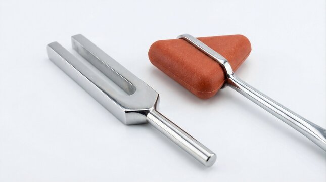 Medical reflex hammer used for neurological examination.