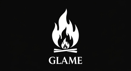 White campfire logo with the word GLAME below.