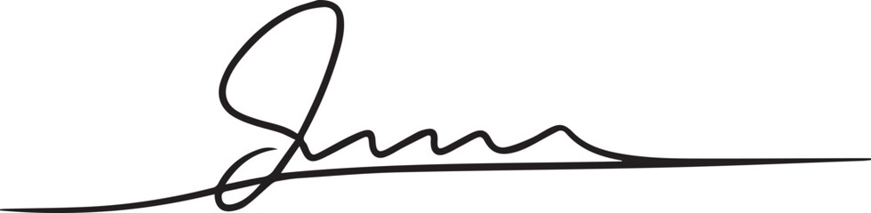A close-up signature on a white document, emphasizing the unique handwritten flourish and detail