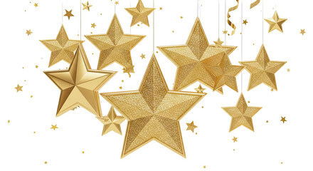 Obraz premium Golden Stars Decoration