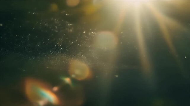 Golden sunlight with floating particles creates a dreamy, peaceful atmosphere, symbolizing hope, mindfulness, and inspiration for wellness, spiritual, or lifestyle visuals.