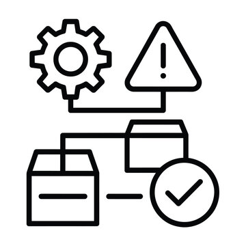 System maintenance warning with connected components and success check