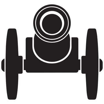 Vintage Cannon Silhouette Front View