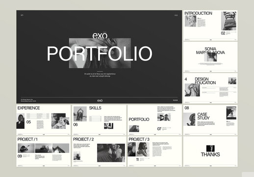 Portfolio Presentation Template Design