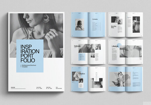 Inspiration Portfolio Layout Design Template