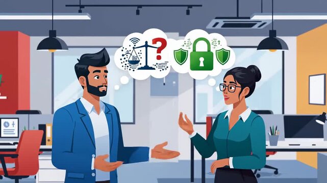 Professional Discussion on Ethics and Digital Rights in Office Setting