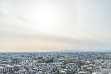 Obraz premium Tokyo Cityscape Under Clear Sky