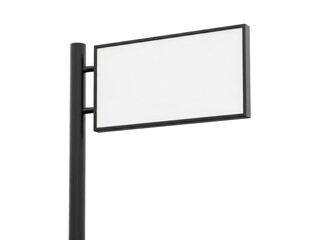 Obraz premium Modern street sign isolated on transparent background