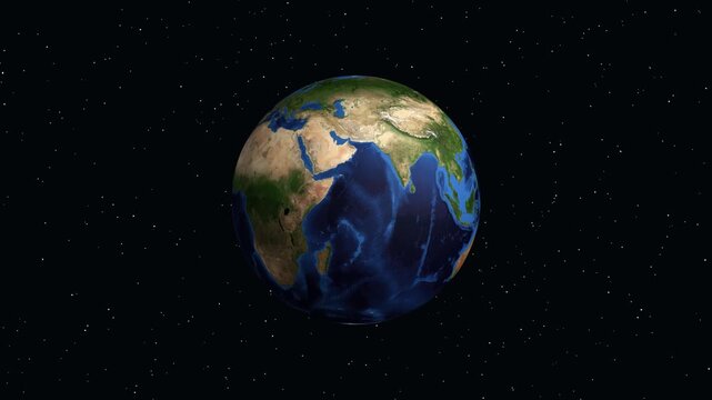 Earth Zoom Animation to Macapa Brazil with Population Data Overlay