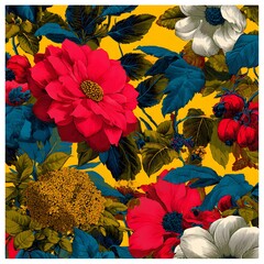 Dense floral pattern