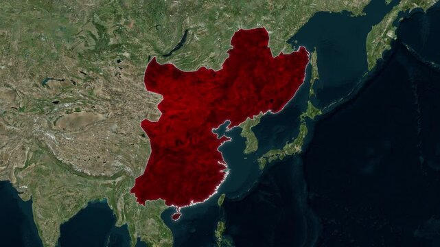 Manchu Empire Map Animation 1715 AD