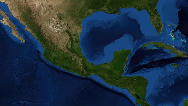 Satellite Zoom Animation Into San Luis Potosi Mexico Map Location