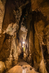 日本　広島県庄原市東城町にある帝釈峡　上帝釈にある鍾乳洞の白雲洞