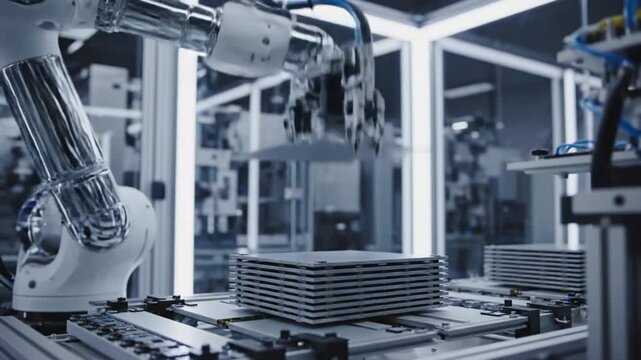 Automated Robotic Welding And Assembly Line Production.