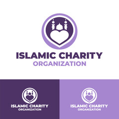 Islamic Charity Organization Logo Modern Minimalist Faith Support Identity.