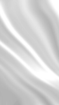 Abstract waving white textile portrait background milk creamy oil wavy texture surface liquid pattern wave silk satin fabric cloth fluttering material animation motion design business ads wallpaper