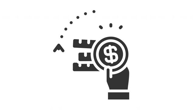 Animated pay per conversion with money and hand sign. Suitable for finance, marketing, strategy, website, business, advertising, analysis, seo, promotion, campaign, advertisement and networking