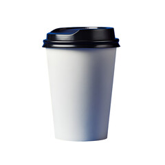 Single-use coffee cup with lid