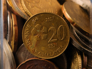 This is a Malaysian 20 sen coin from the third series, dated 2017 © Mohd Azrin