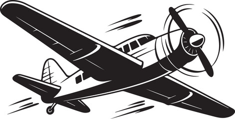 Silhouette of a fast moving plane with speed lines, representing motion and acceleration. Isolated on a white background. Vector illustration © Masud