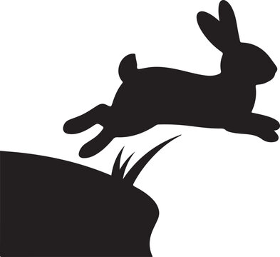 Springender Hase jumping bunny