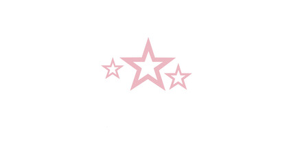 Obraz premium The pink star is located on a transparent background.