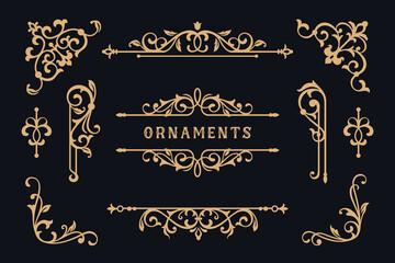 Luxury Vintage Corner and Divider Ornaments