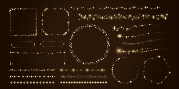 キラキラ光彩フレームセット