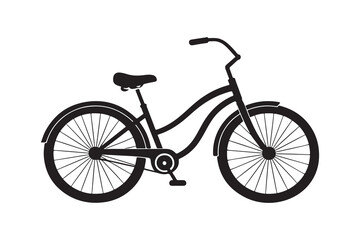 Fototapeta premium bicycle isolated on white background