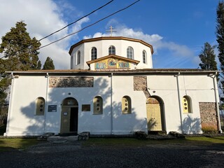The Cathedral of the Assumption of the Virgin in the village of Dranda, Abkhazia. 