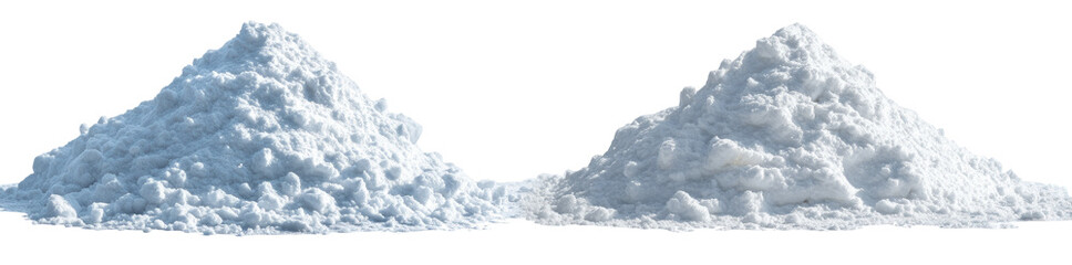 Two piles of white powder (6)