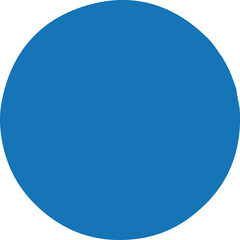 Blue Circle Solid Color Minimalist Blue Tone Simple Shape Graphic Design