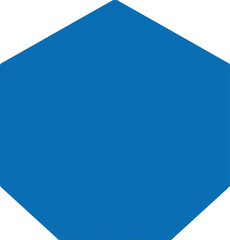 Blue Diamond Shape in Simple Design with Bright Blue Color on White Background for Graphic Element