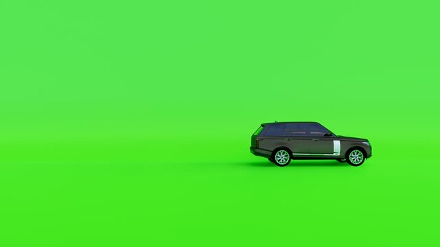 animated car green screen