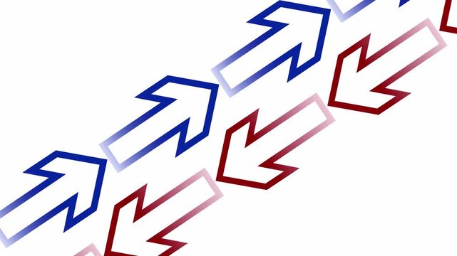 Arrows on white background