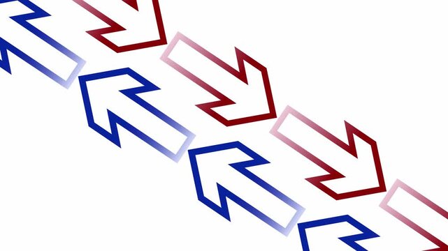 Arrows on white background