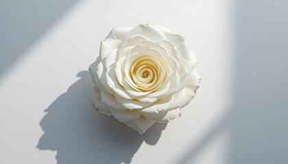 white rose on a black background