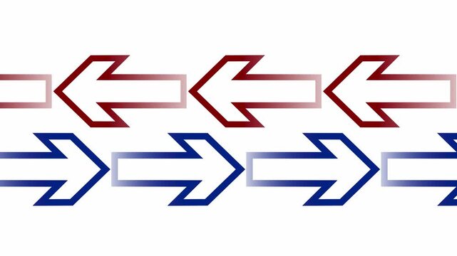 Arrows on white background