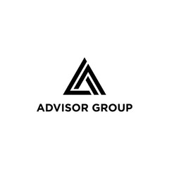 Advisor Group Investment logo design featuring the letter GA AG pointing upwards, symbolizing growth and success isolated modern and professional logo concept