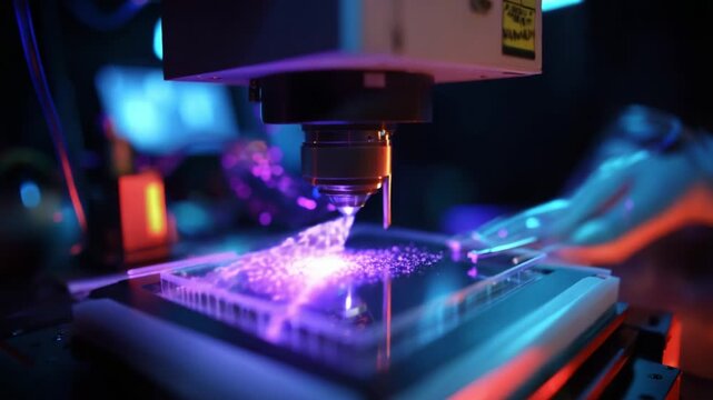 Exploring Innovative Microfluidics Under High Precision Imaging: A Scientific Approach to Analyzing Liquid Dynamics and Interactions with Advanced Laser Technology in a State-of-the-Art Laboratory
