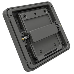 Industrial Grey Plastic Component Back Panel for Mounting Isolated Subject