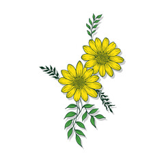 An elegant and beautiful watercolor flower is very suitable for wedding decoration purposes or as a wedding invitation element
