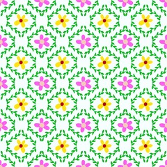 seamless floral pattern ,flower ,background ,wallpaper ,summer ,geometric