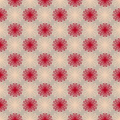seamless floral pattern, flower, red flower