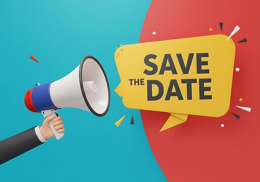 Save the Date! Bold 3D Announcement