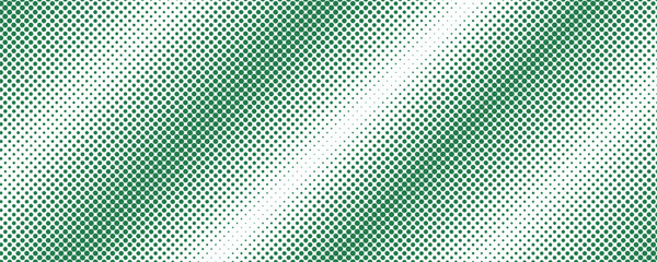 Green halftone dots pattern with diagonal wave stripes forming abstract rhythm. Background line with screen overlay design and texture vector effect for sport art banner.