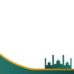 Modern Islamic Mosque Footer