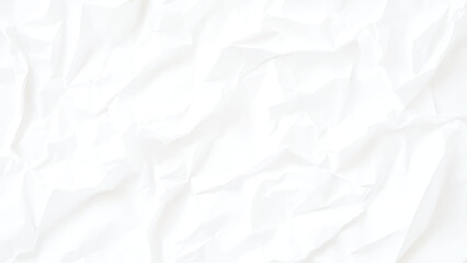 Blank white crumpled and creased paper poster texture background
